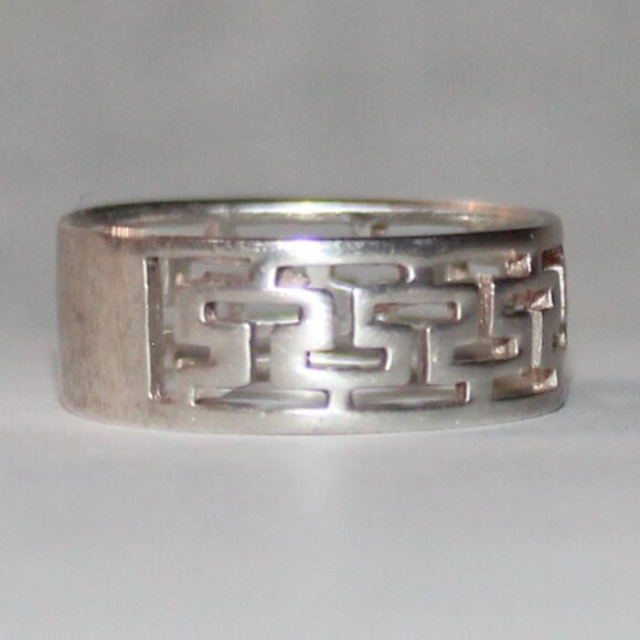 Sterling Silver Open Work Ring - Picture 3 of 7